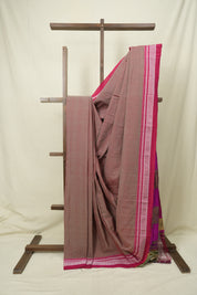 Two Tone Red Cotton Ilkal Saree - SRTTRCIS1038