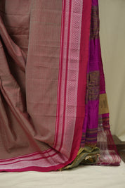 Two Tone Red Cotton Ilkal Saree - SRTTRCIS1038
