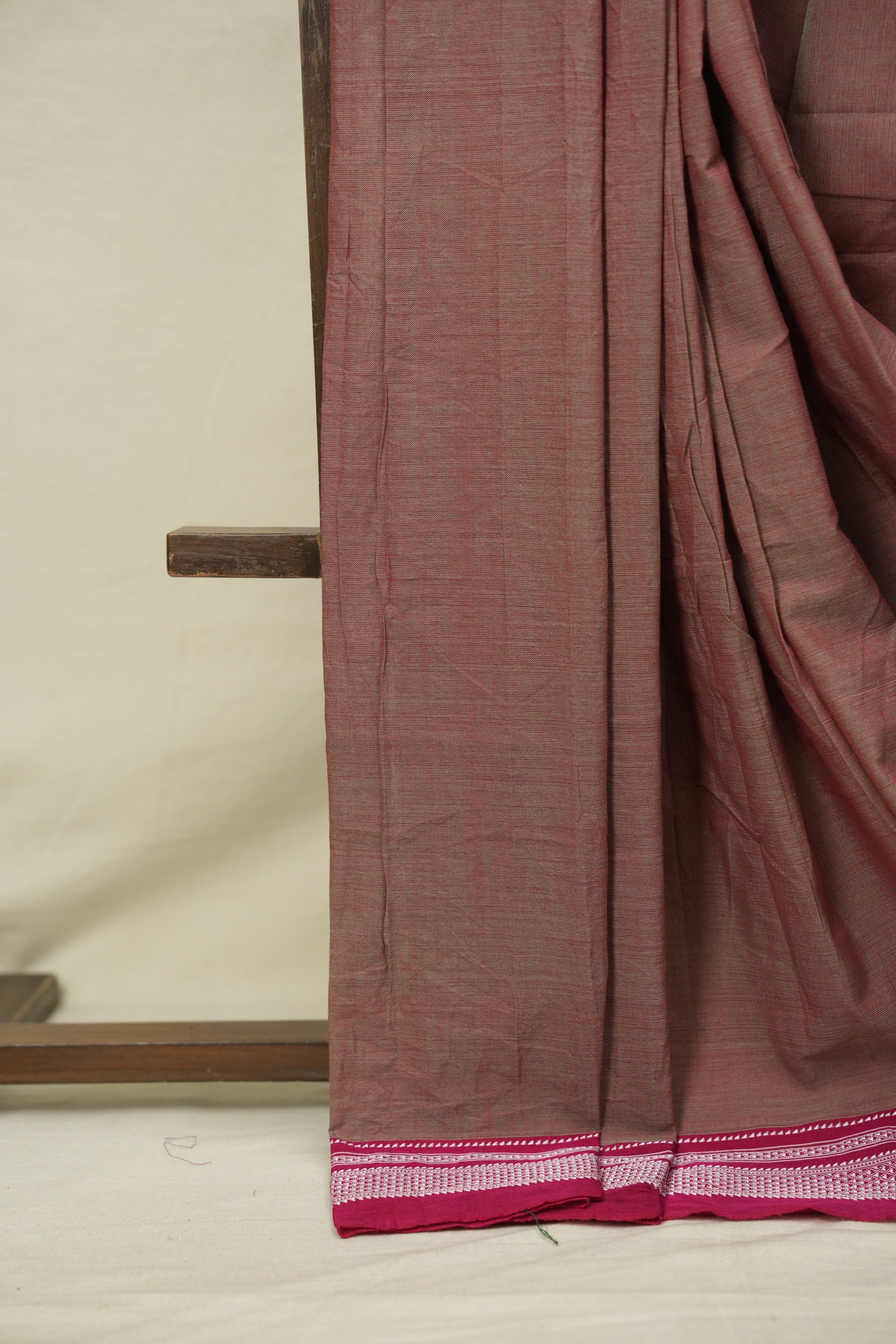 Two Tone Red Cotton Ilkal Saree - SRTTRCIS1038