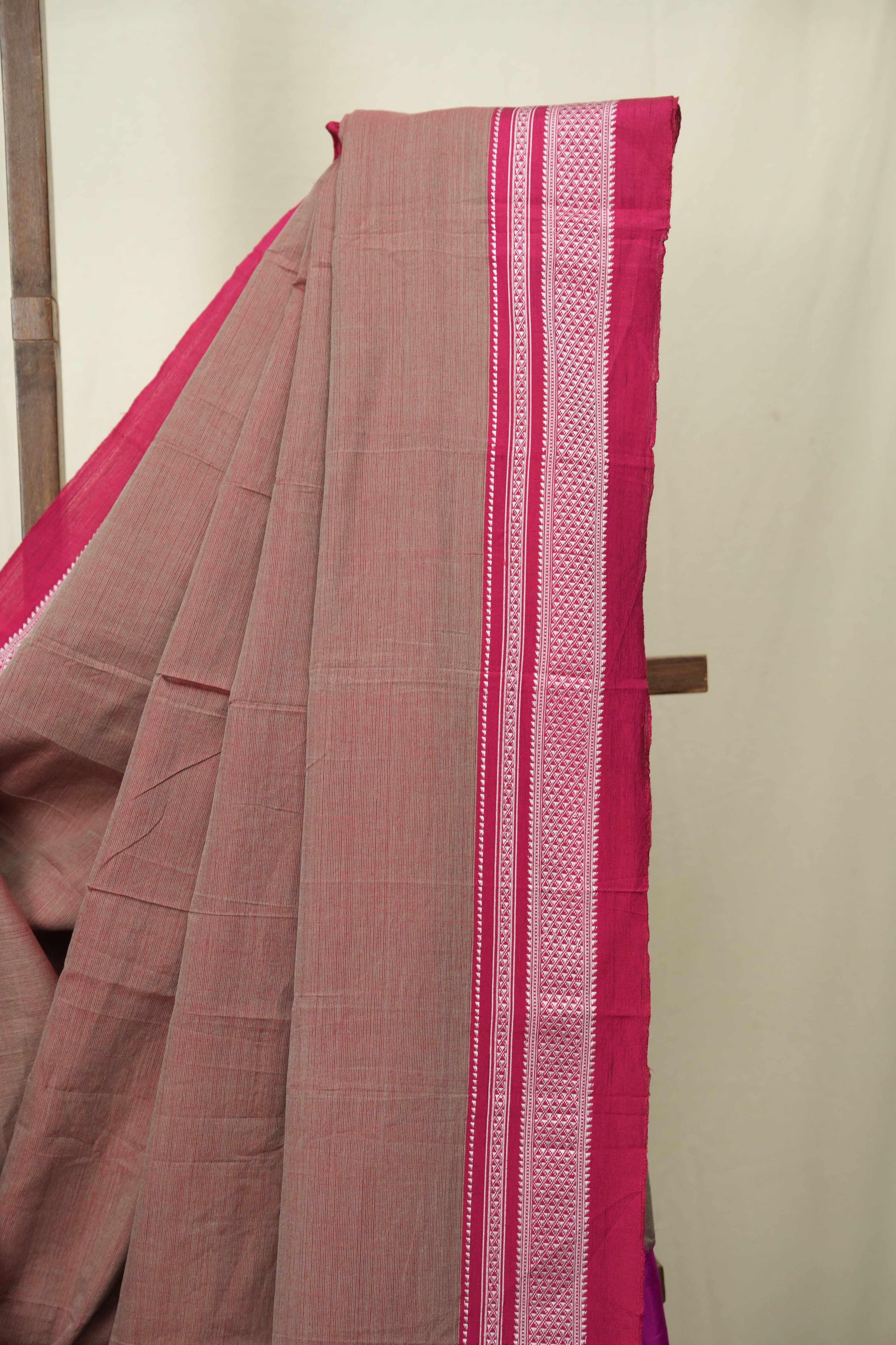 Two Tone Red Cotton Ilkal Saree - SRTTRCIS1038