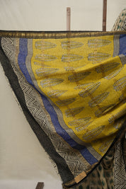 Cream HBP Cotton Silk Saree With Maheshwari Border - SRCCSS1451
