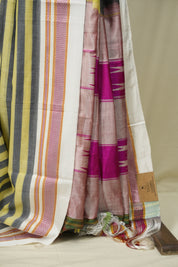 Charcoal Grey Cotton Ilkal Saree - SRCGCIS1029
