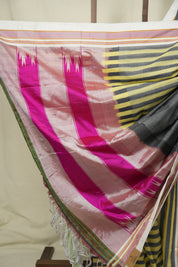Charcoal Grey Cotton Ilkal Saree - SRCGCIS1029