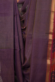 Purple Maheshwari Tissue Saree - SRPMTS593