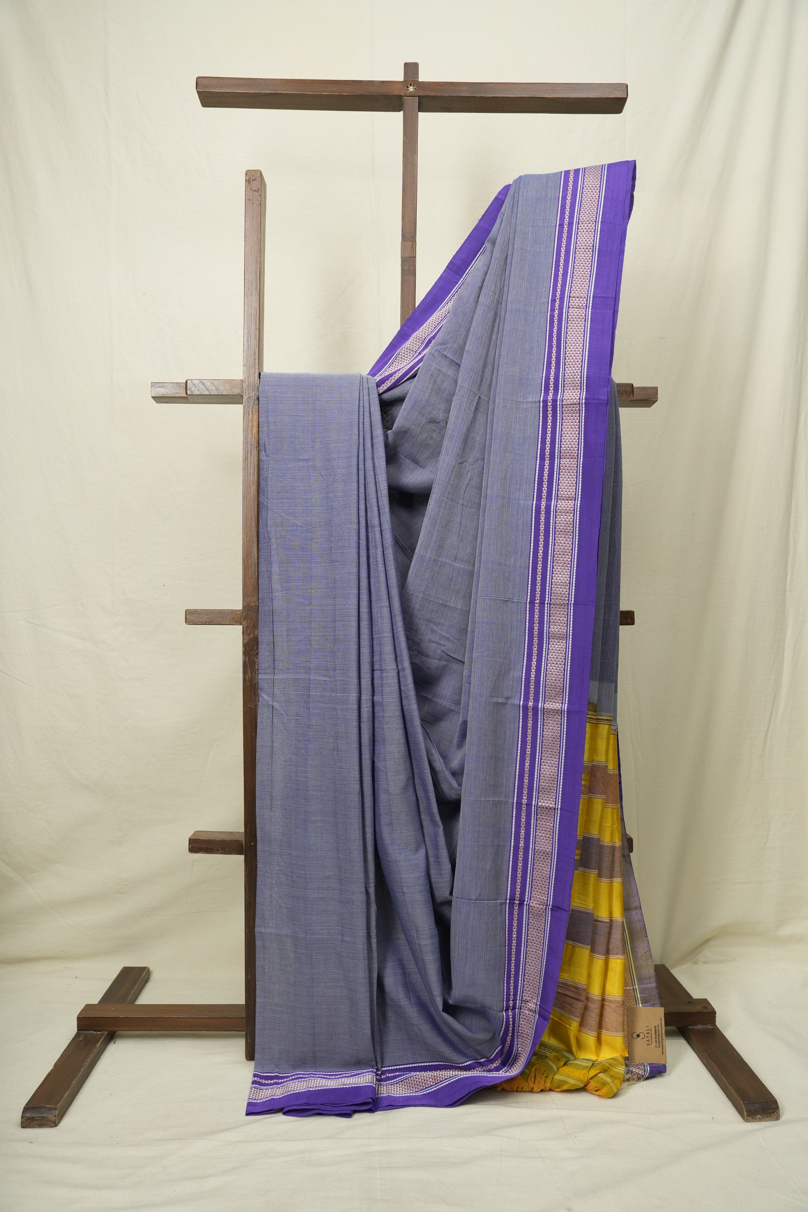 Lavender Cotton Ilkal Saree - SRLCIS1026