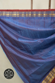 Wine Gadwal Cotton Silk Saree - SRWGCSS194