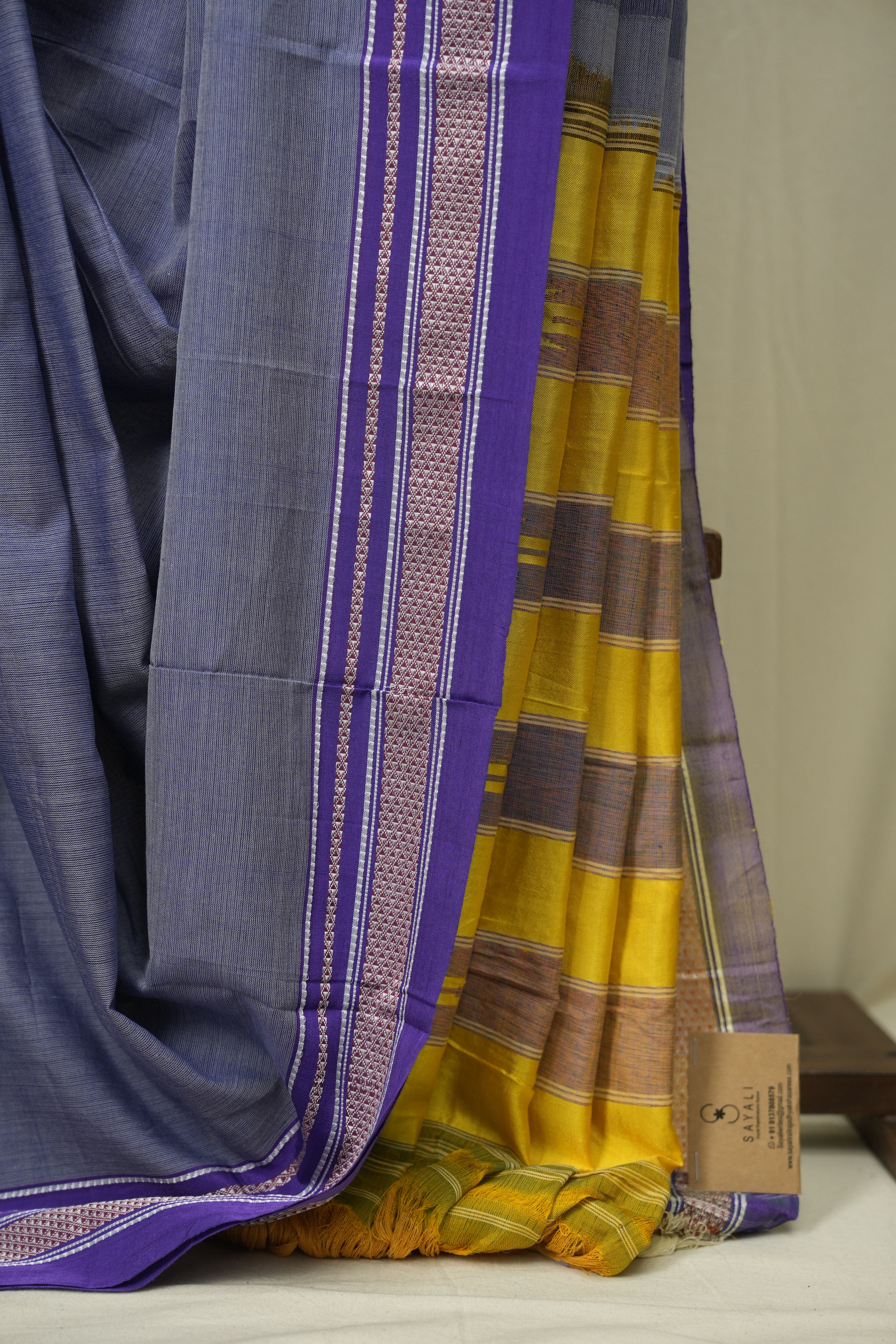 Lavender Cotton Ilkal Saree - SRLCIS1026