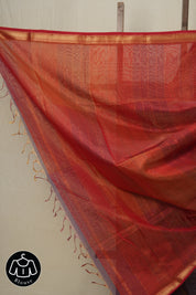 Purple Maheshwari Tissue Saree - SRPMTS593