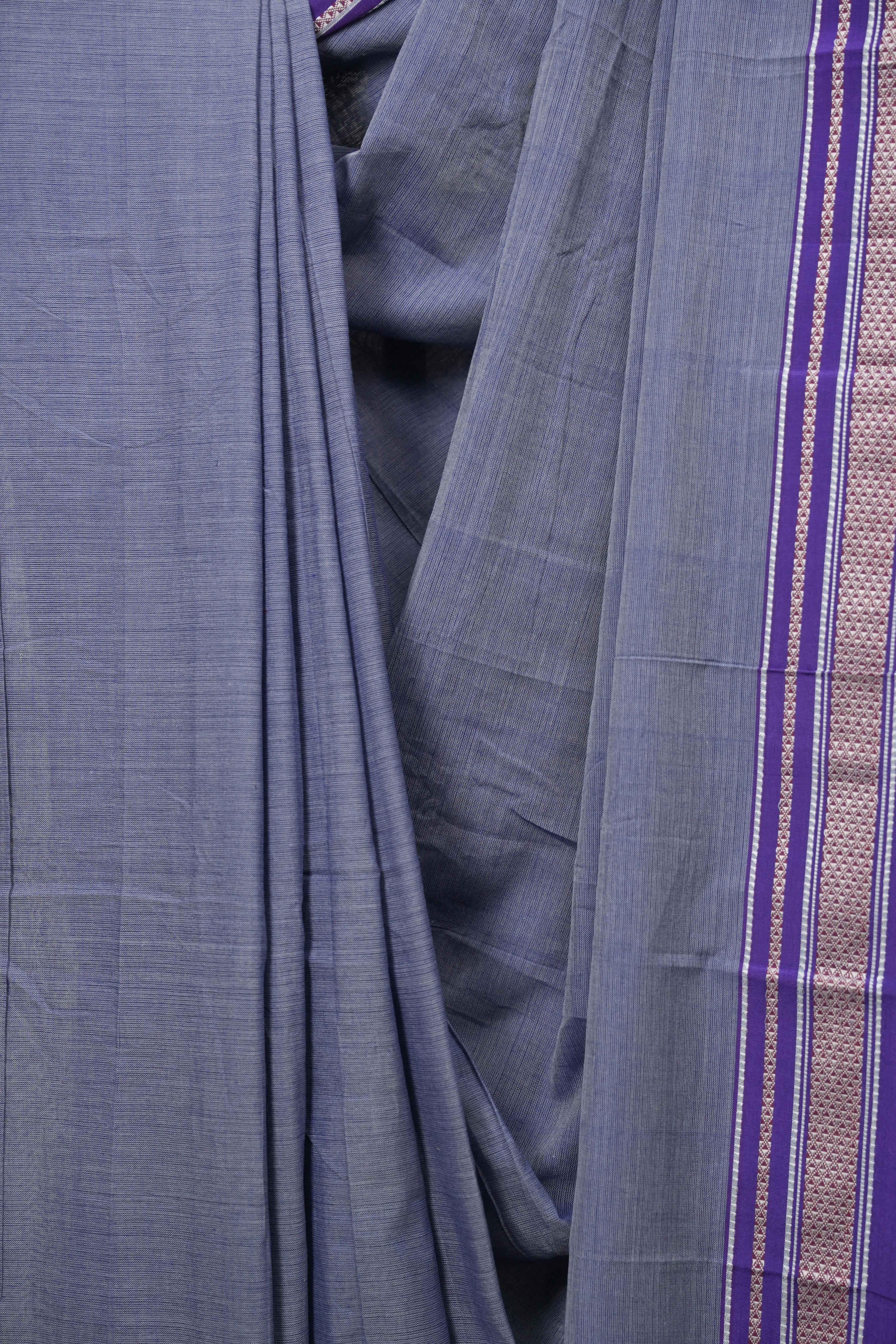 Lavender Cotton Ilkal Saree - SRLCIS1026