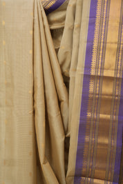 Sand Beige Gadwal Cotton Silk Saree - SRSBGCSS191