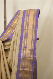Sand Beige Gadwal Cotton Silk Saree - SRSBGCSS191