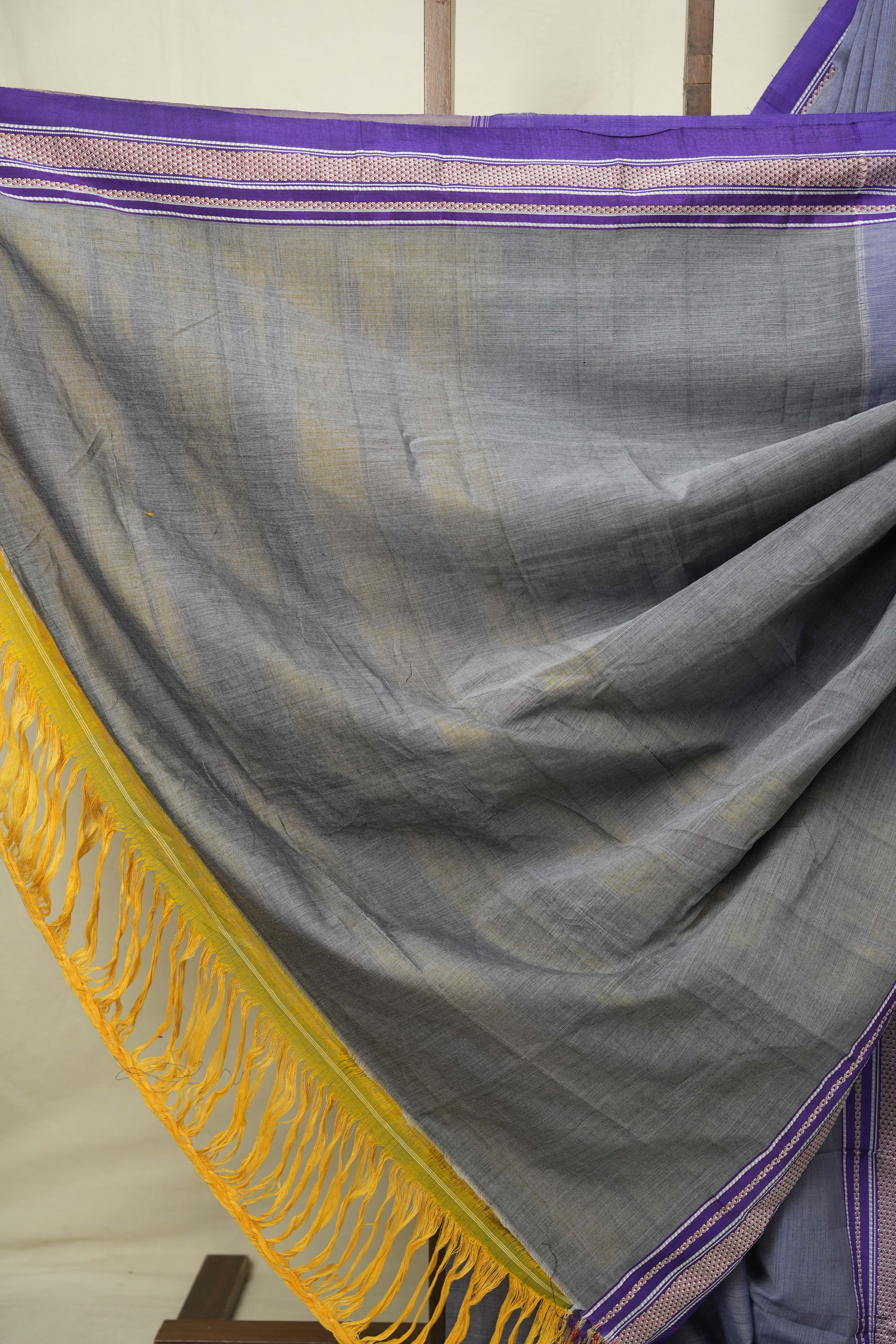 Lavender Cotton Ilkal Saree - SRLCIS1026