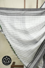 White Cotton Ilkal Saree - SRWCIS1031