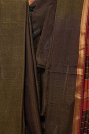 Dual Tone Green Maheshwari Tissue Saree - SRDTGMTS600