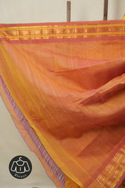 Yellow Gadwal Cotton Silk Saree - SRYGCSS188