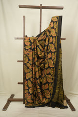Black Modal Silk Saree -SRBMSS763