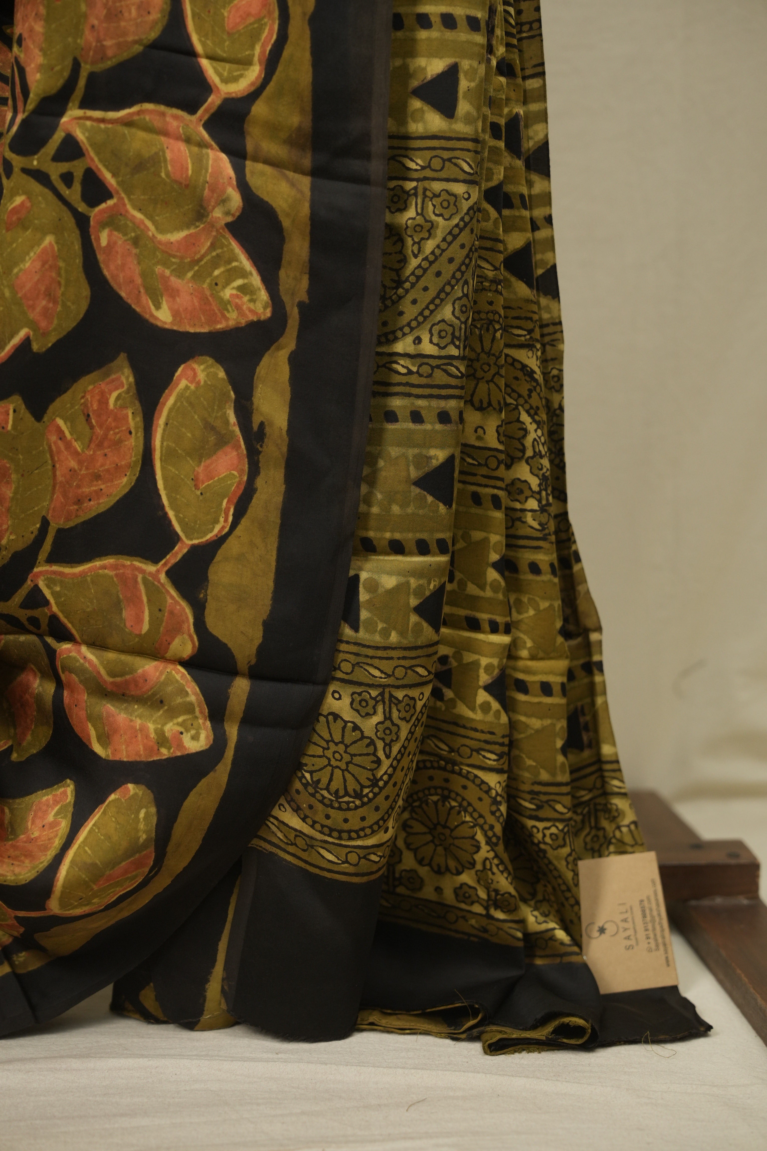 Black Modal Silk Saree -SRBMSS763