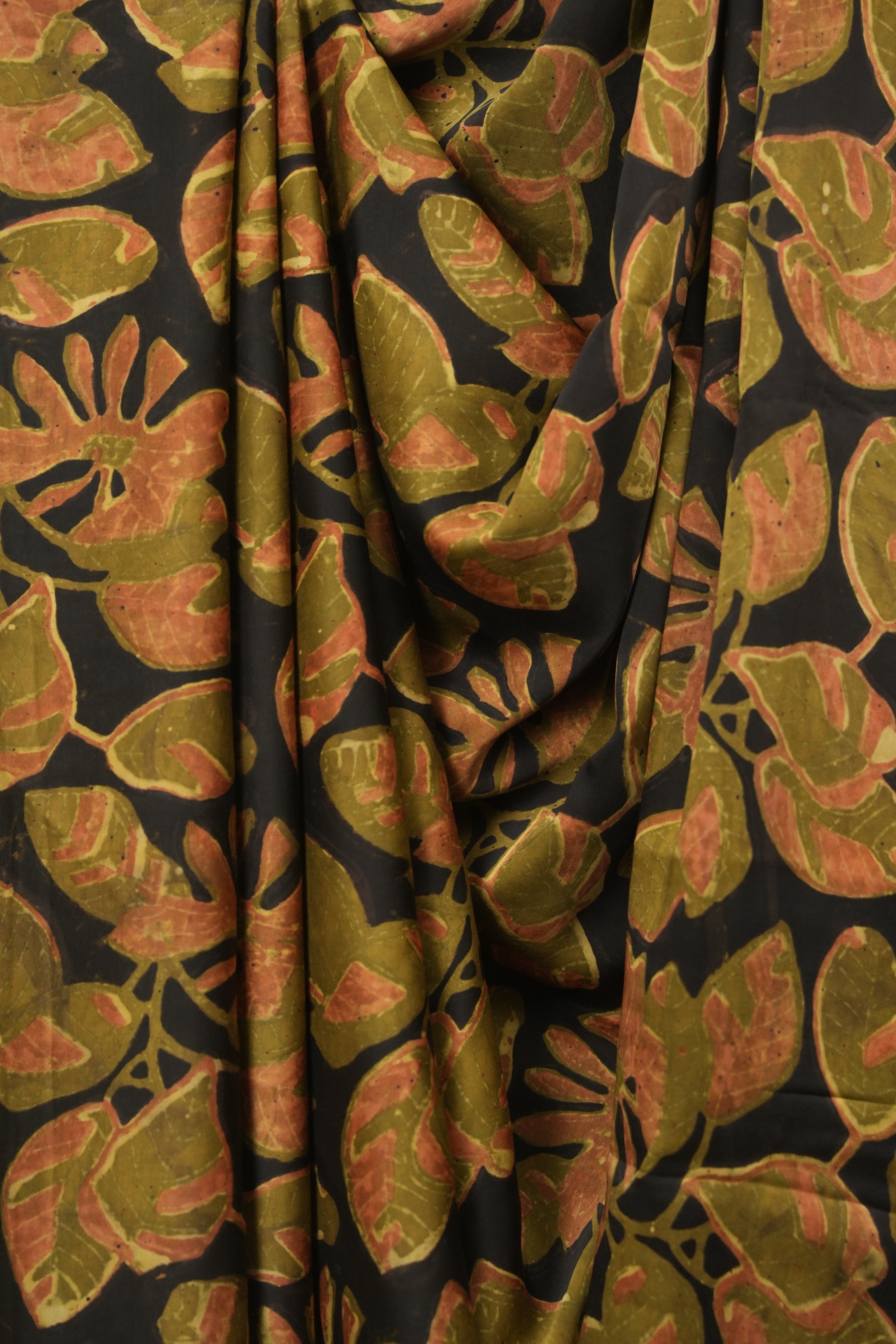 Black Modal Silk Saree -SRBMSS763