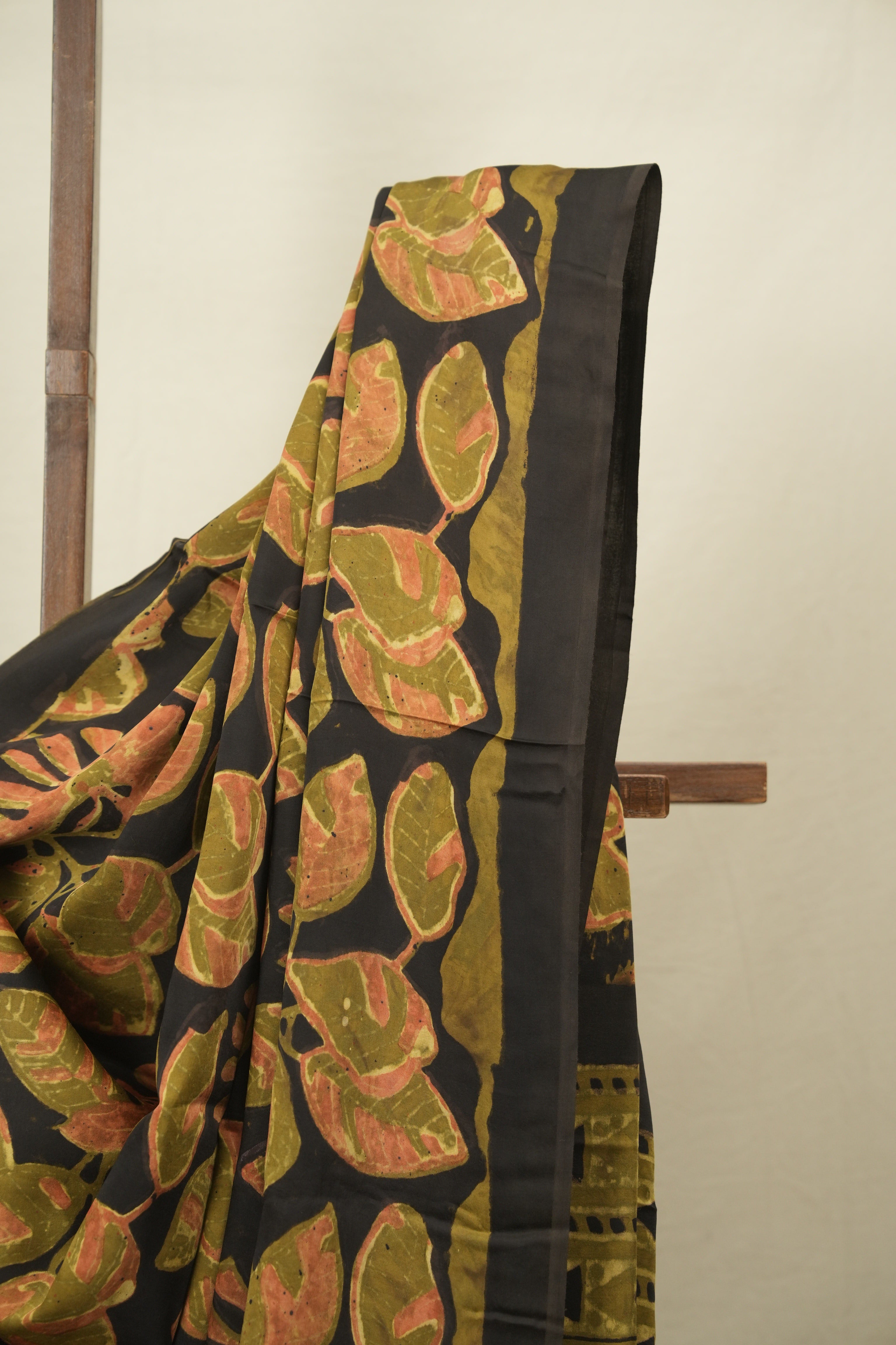 Black Modal Silk Saree -SRBMSS763