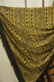 Black Modal Silk Saree -SRBMSS763