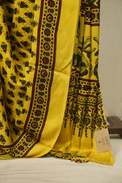 Yellow Modal Silk Saree -SRYMSS762