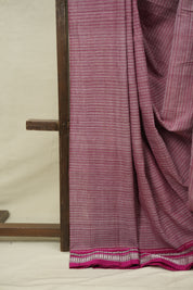 Magenta Stripes Cotton Ilkal Saree - SRMSCIS1036