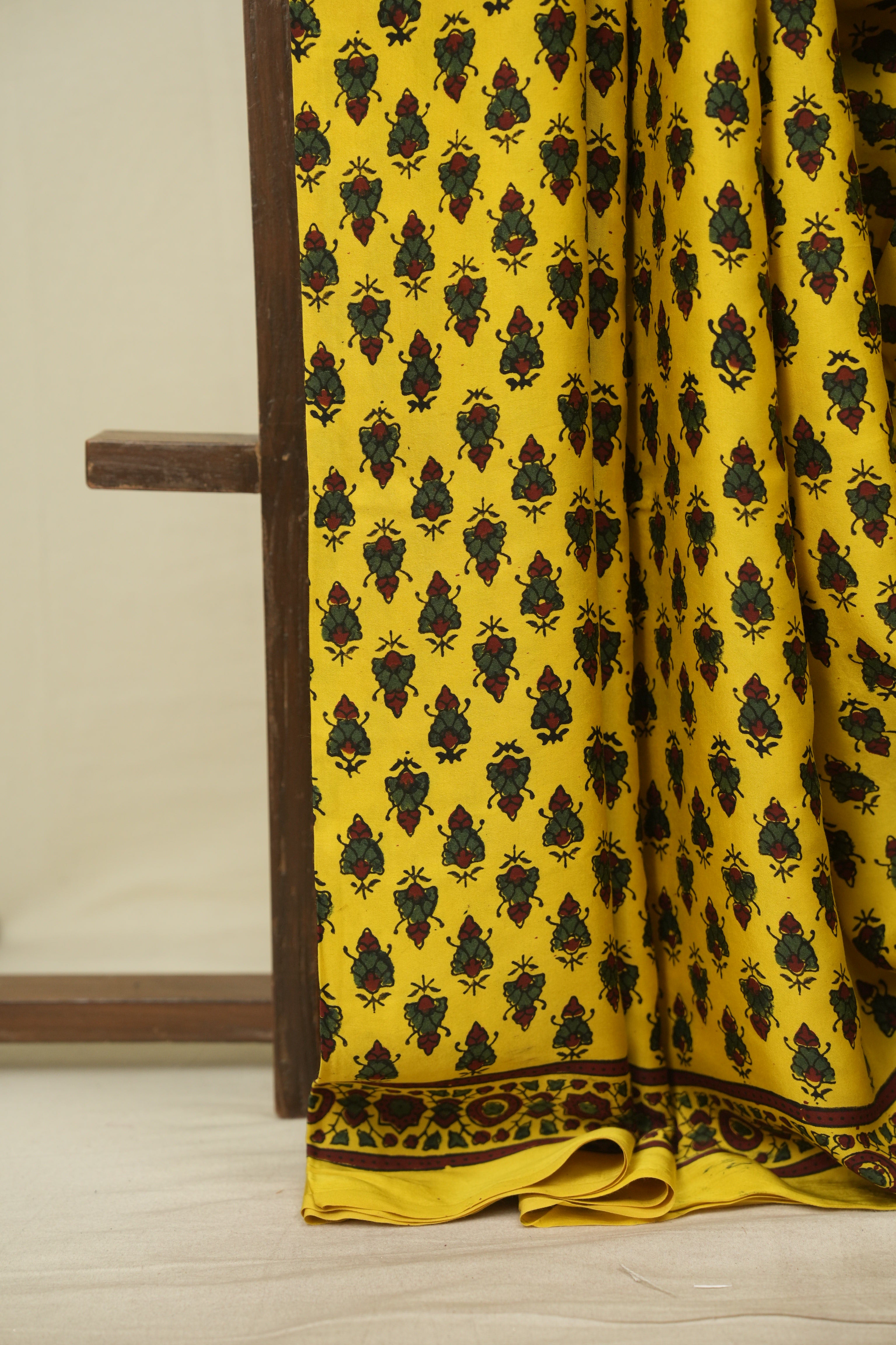Yellow Modal Silk Saree -SRYMSS762