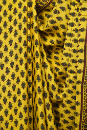 Yellow Modal Silk Saree -SRYMSS762