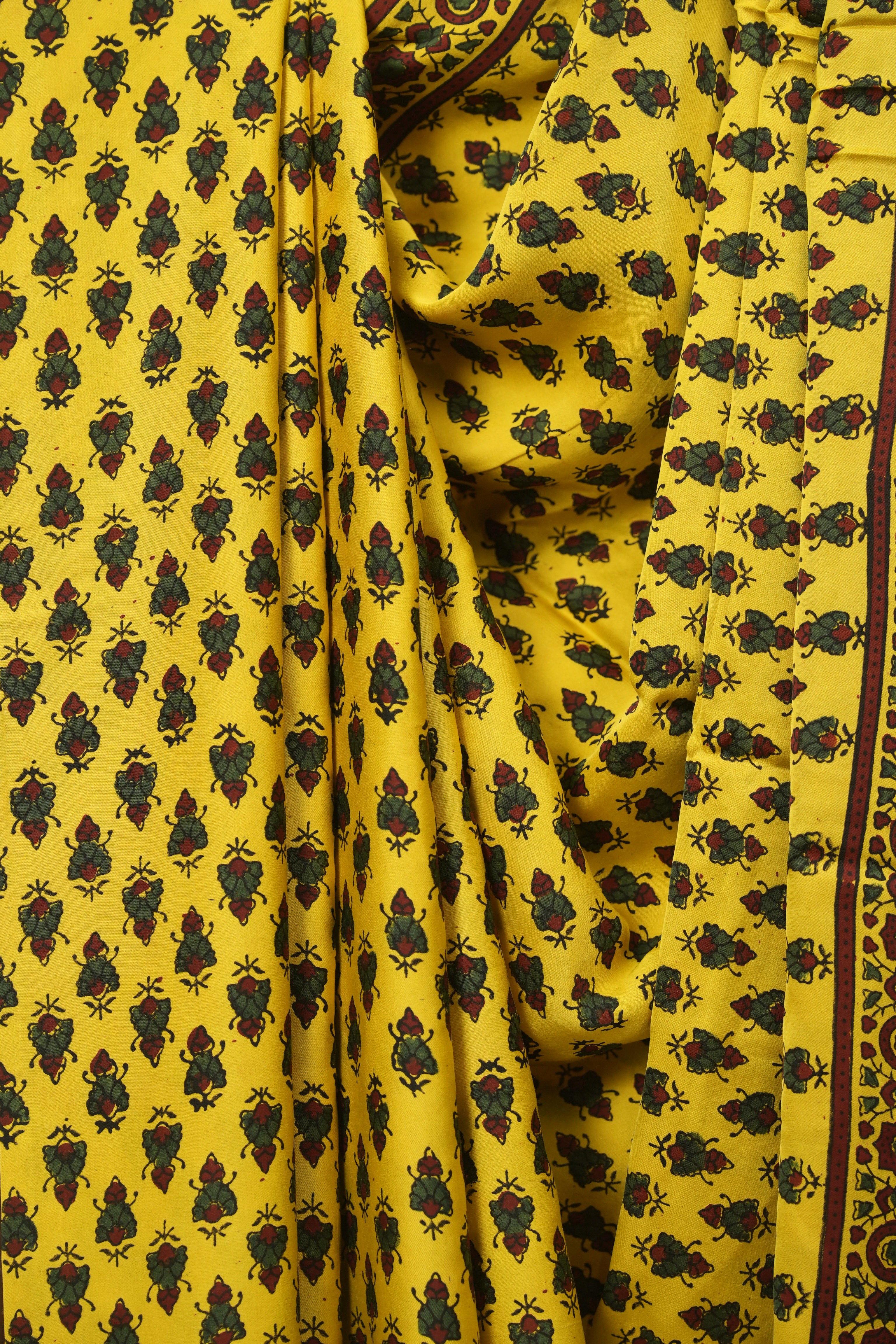 Yellow Modal Silk Saree -SRYMSS762