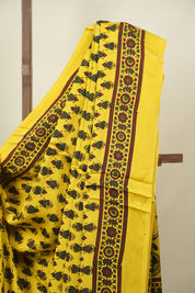 Yellow Modal Silk Saree -SRYMSS762
