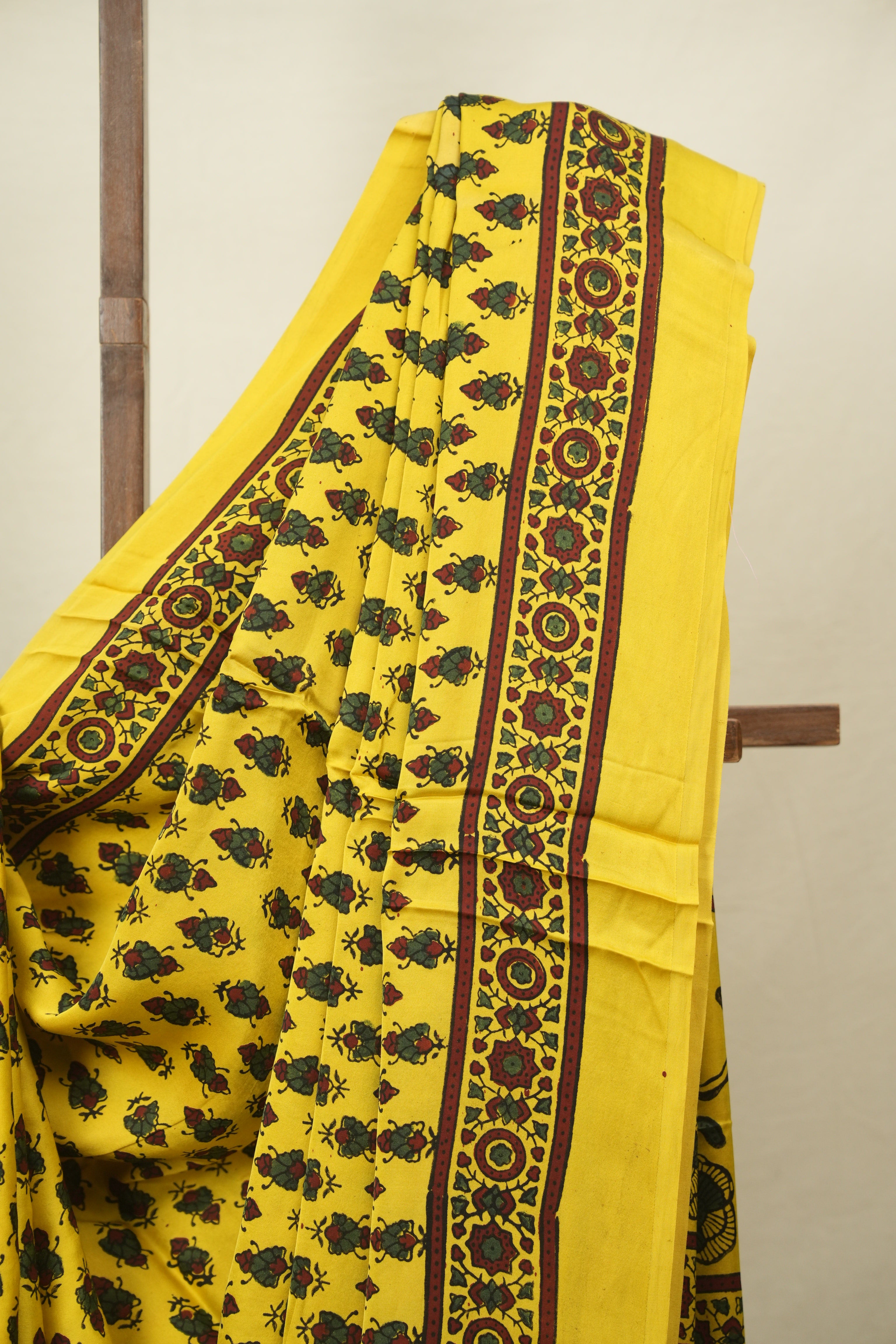 Yellow Modal Silk Saree -SRYMSS762
