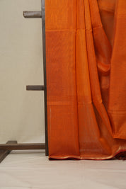Orange Maheshwari Tissue Saree - SROMTS602