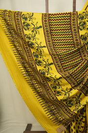 Yellow Modal Silk Saree -SRYMSS762