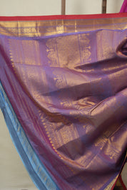 Rani Pink Gadwal Cotton Silk Saree - SRRPGCSS186