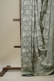 Sage Green HBP Cotton Silk Saree With Maheshwari Border - SRSGCSS1460