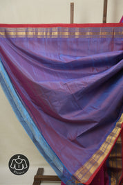 Rani Pink Gadwal Cotton Silk Saree - SRRPGCSS186