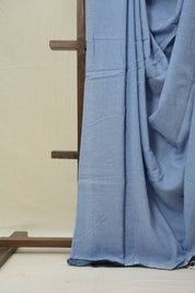 Light Blue Bengal Cotton Jamdani Saree - SRLBBCJS207
