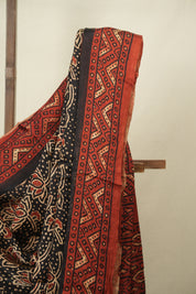 Black Modal Silk Saree -SRBMSS761