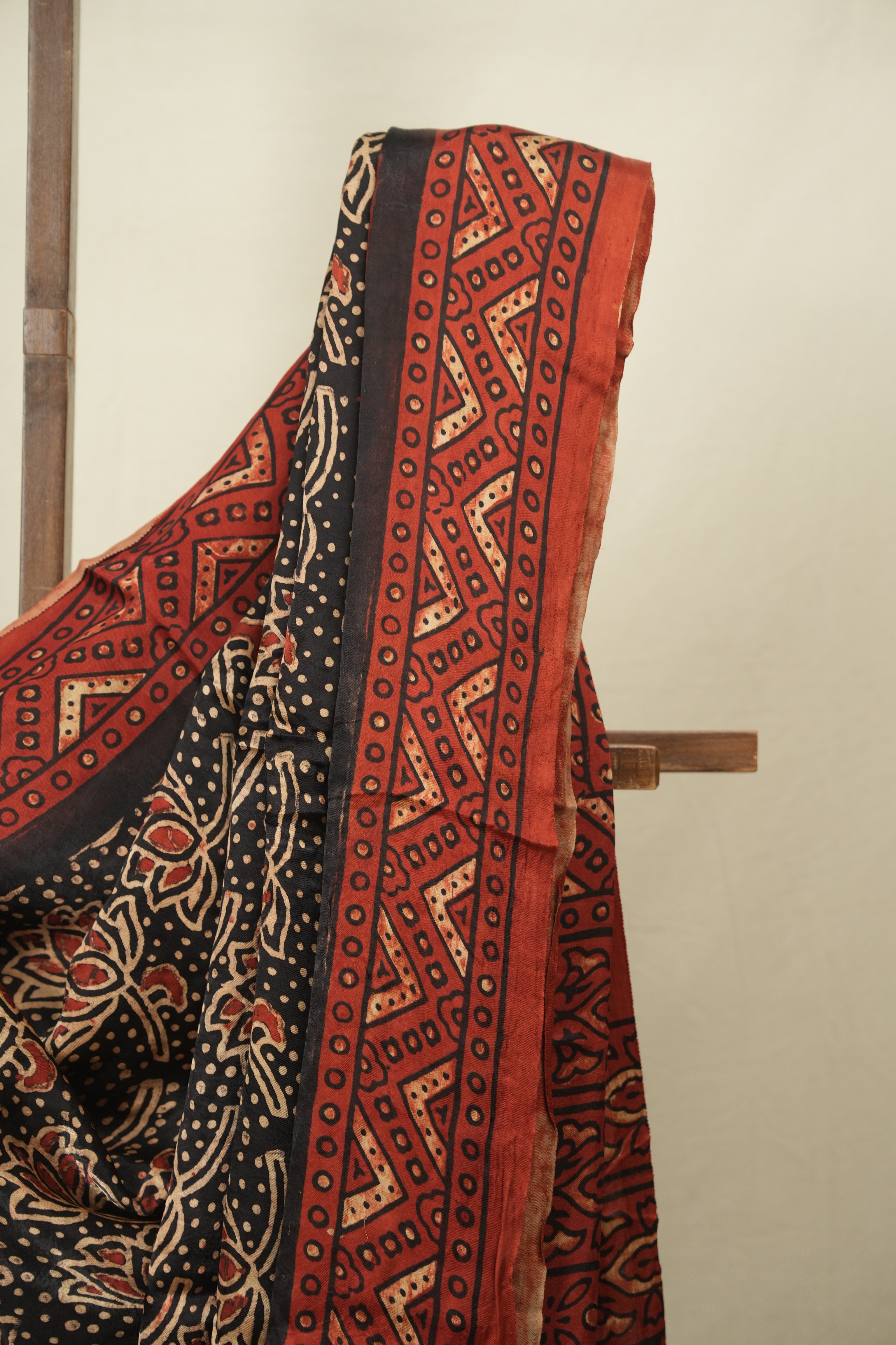 Black Modal Silk Saree -SRBMSS761