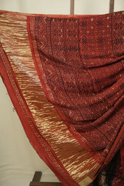 Black Modal Silk Saree -SRBMSS761