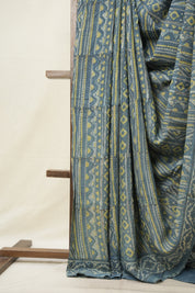 Blue HBP Modal Silk Saree - SRBMSS481