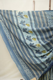 Blue HBP Modal Silk Saree - SRBMSS481