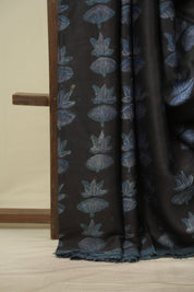 Black Modal Silk Saree -SRBMSS760