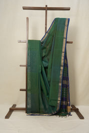 Green Maheshwari Tissue Saree - SRGMTS597