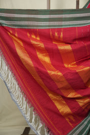 Red Cotton Ilkal Saree - SRRCIS1030