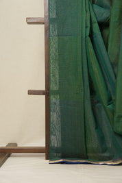 Green Maheshwari Tissue Saree - SRGMTS597