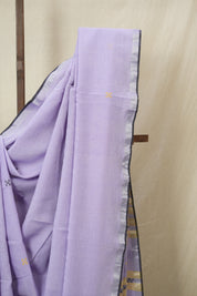 Lavender Bengal Cotton Jamdani Saree - SRLBCJS204