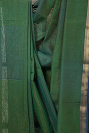 Green Maheshwari Tissue Saree - SRGMTS597