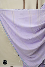 Lavender Bengal Cotton Jamdani Saree - SRLBCJS204