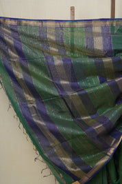 Green Maheshwari Tissue Saree - SRGMTS597